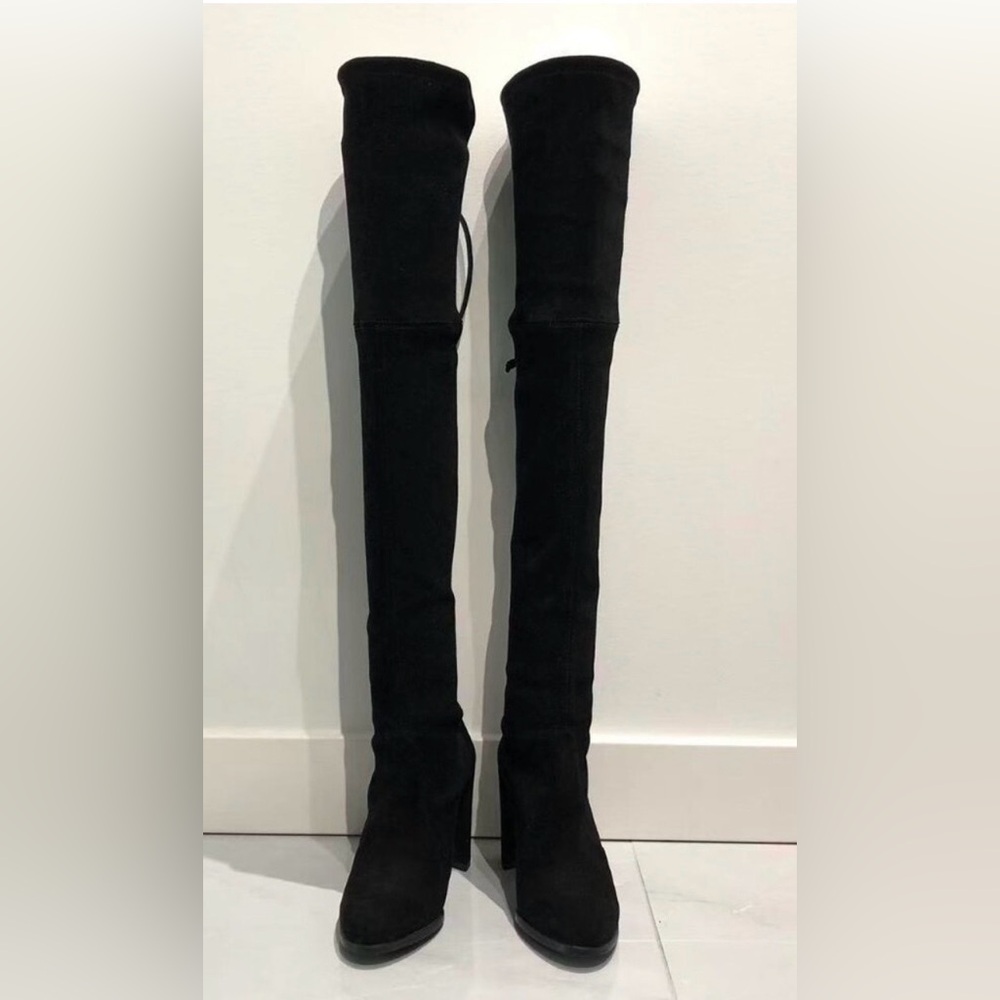 Stuart Weitzman Elegant Black Over-the-Knee Boots
